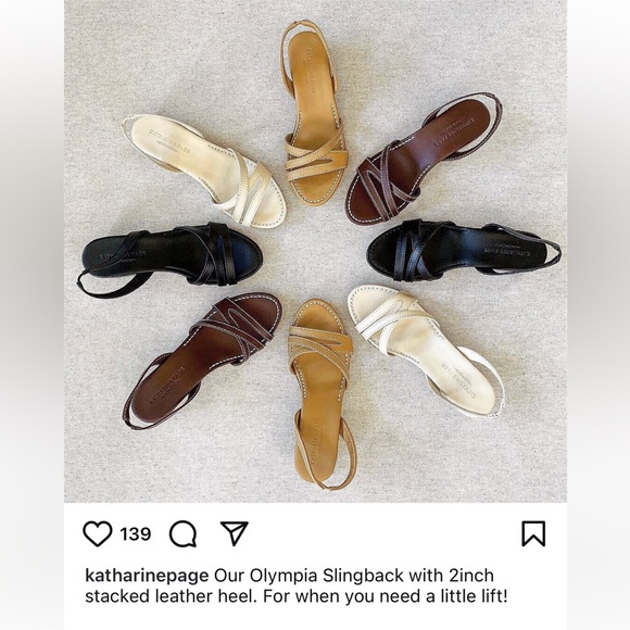 Katharine Page Olympia Slingback heeled sandals size 36 EU / 6 US - Picture 4 of 4